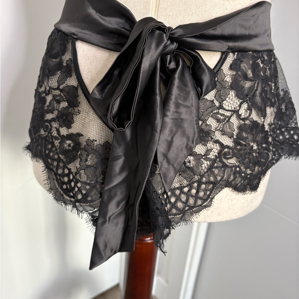 Honey Birdette Polly Black Lace Lingerie Set Small - Picture 4 of 6